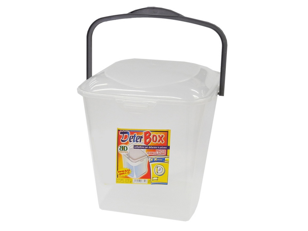 Contenitori per detersivo in polvere per bucato per uso domestico con  cestini portaoggetti a paletta scatola per polvere per bucato in bottiglia